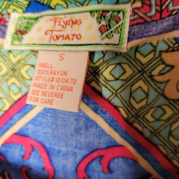 Flying Tomato Boho Dress Size Small Artsy Colorful - Picture 4 of 7